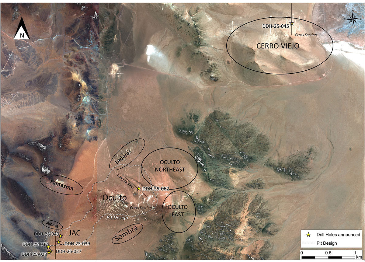 Figure 1 –Plan View of Drill Results