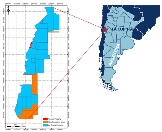 La Coipita Location Map