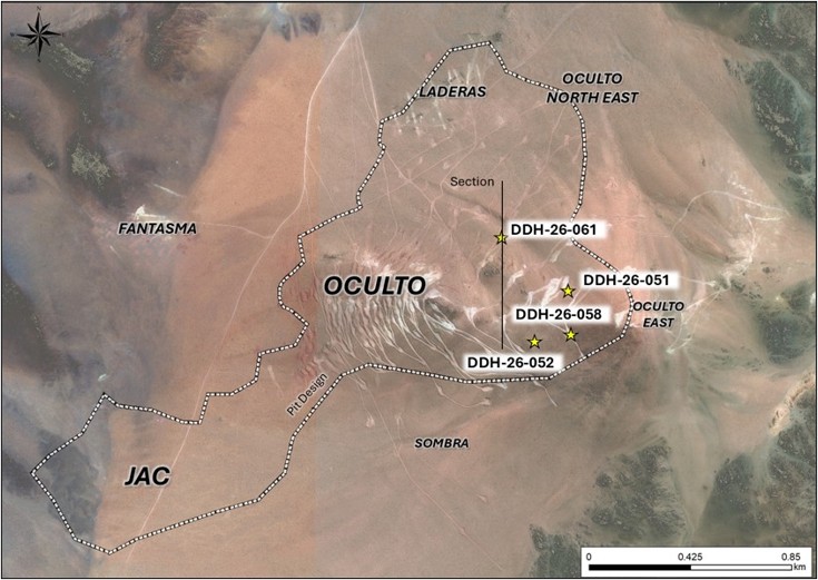 Plan View of Drill Results
